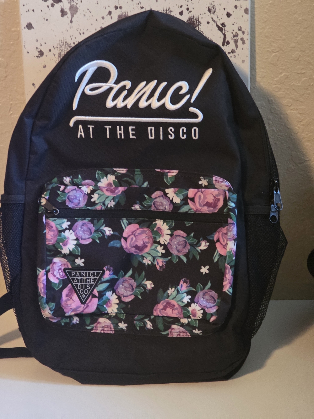 Panic! At The Disco Black Floral Backpack